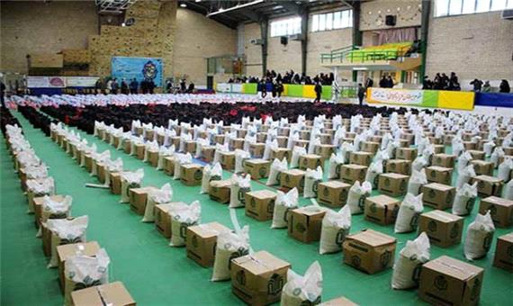 توزیع 1100 بسته معیشتی بین نیازمندان سرخس در عملیات نهضت انتظار