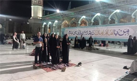 حال و هوای مسجد مقدس جمکران در شب 9 ربیع الاول+ تصاویر